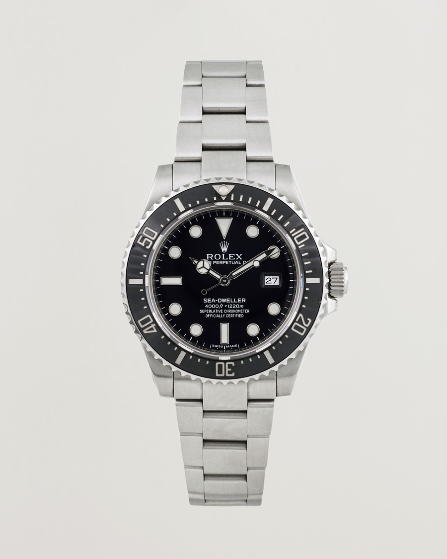 Herre | Rolex Pre-Owned Sea-Dweller 4000 116600 Silver | Rolex Pre-Owned | Sea-Dweller 4000 116600 Silver