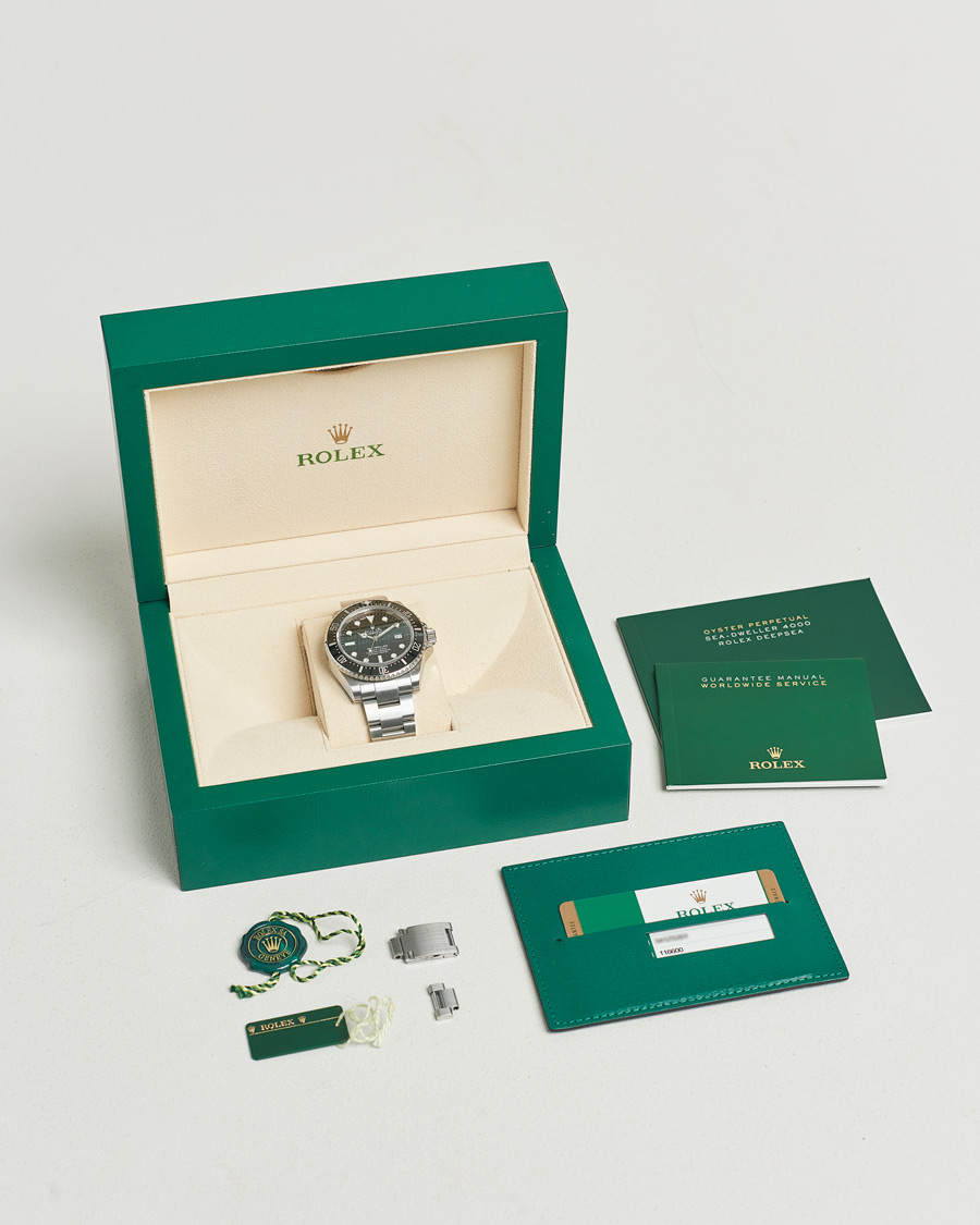 Herre | Rolex Pre-Owned Sea-Dweller 4000 116600 Silver | Rolex Pre-Owned | Sea-Dweller 4000 116600 Silver