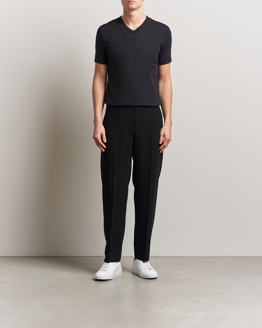 Herre | T-Shirts | Calvin Klein | 3-Pack Cotton Stretch V-Neck T-Shirt White/Black/Grey