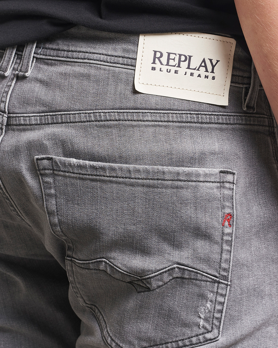 Herre | Jeans | Replay | Rocco Comfort Fit Stretch Jeans Washed Grey