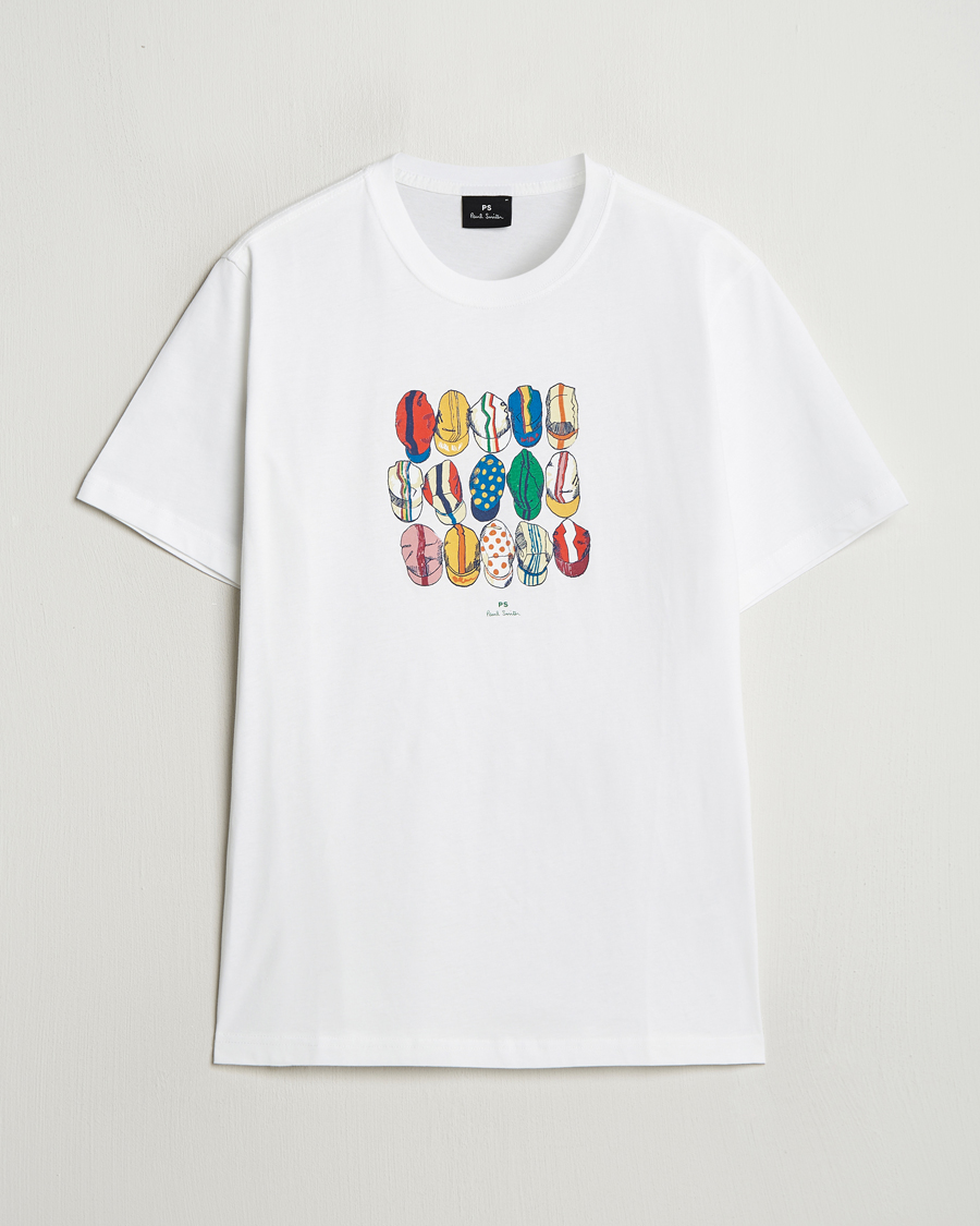 Herre | Nyheder | PS Paul Smith | Casquettes Crew Neck T-Shirt White