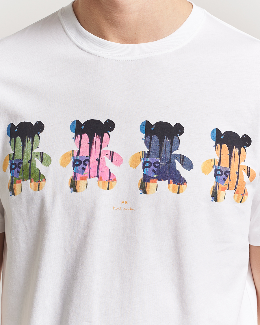 Herre | T-Shirts | PS Paul Smith | Teddy Printed T-Shirt White