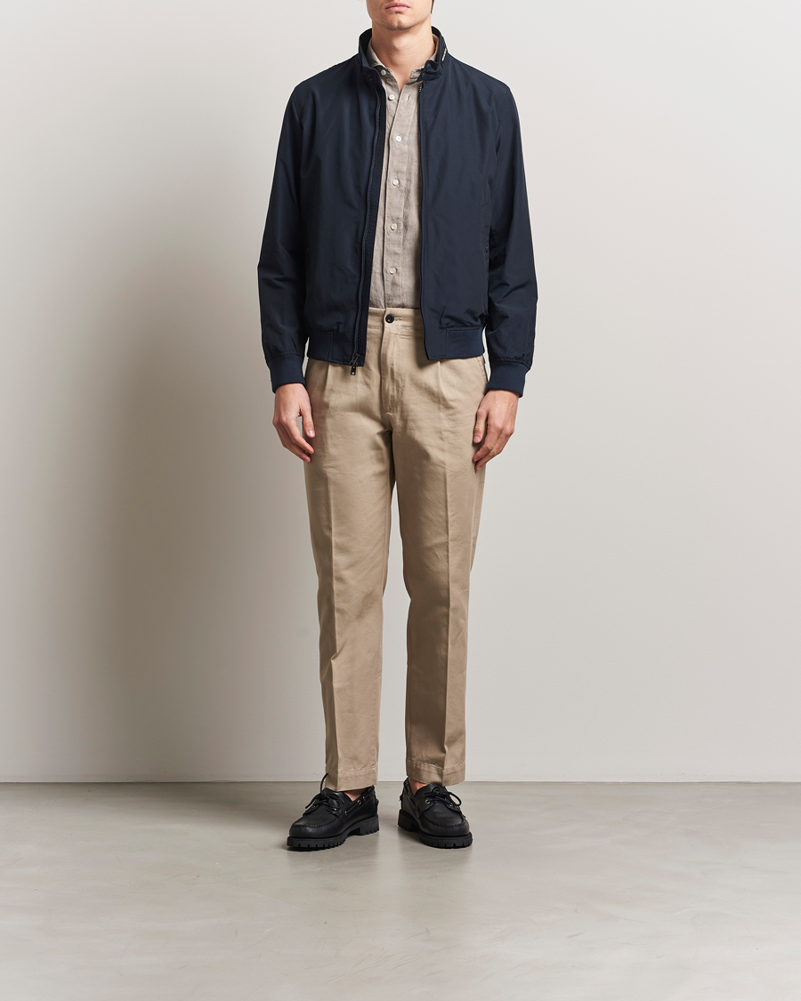 Herre | Jakker | Woolrich | Cruiser Bomber Jacket Melton Blue