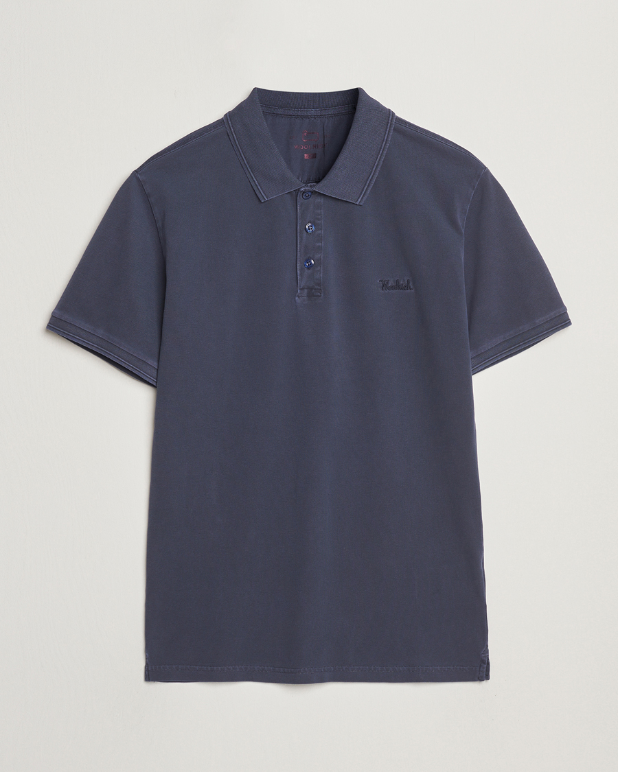 Herre | Polotrøjer | Woolrich | Mackinack Polo Melton Blue