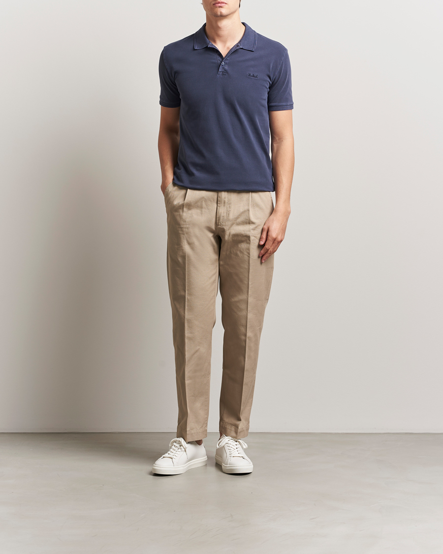 Herre | Polotrøjer | Woolrich | Mackinack Polo Melton Blue