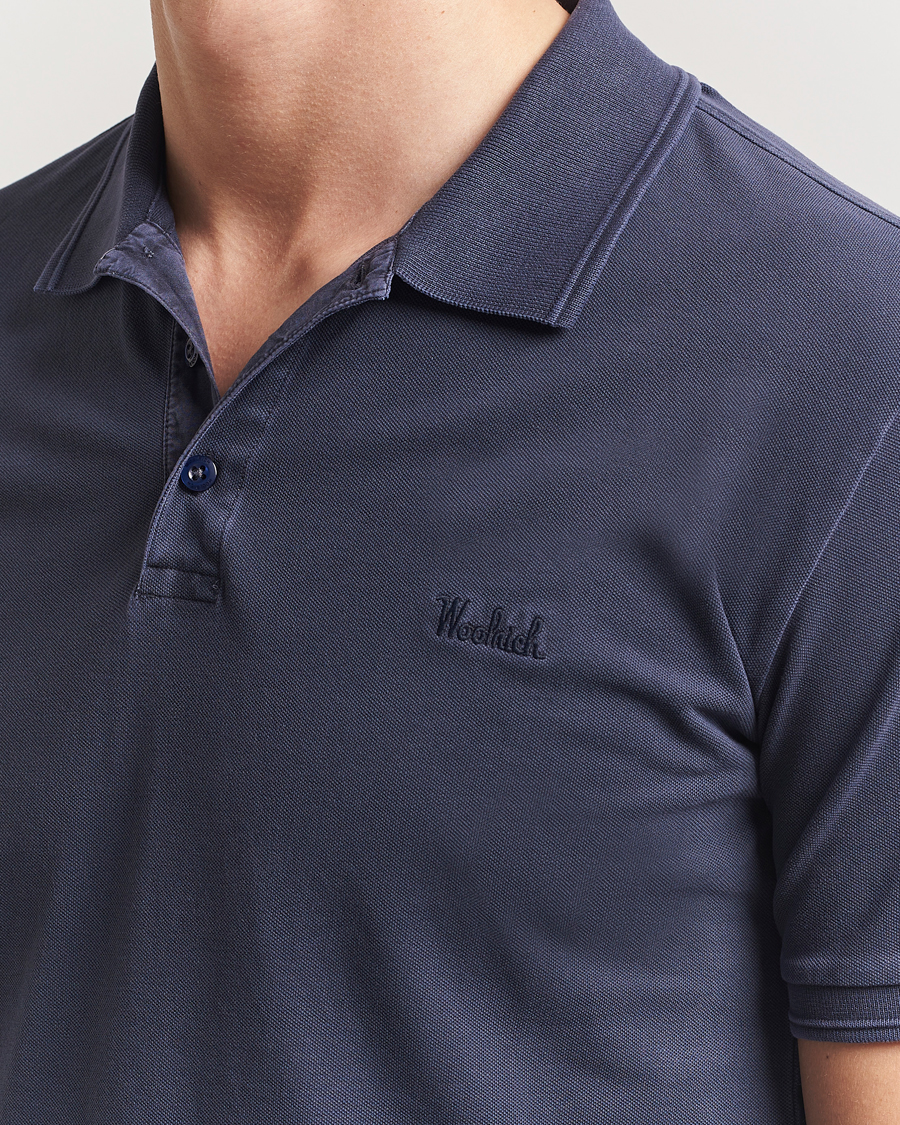 Herre | Polotrøjer | Woolrich | Mackinack Polo Melton Blue
