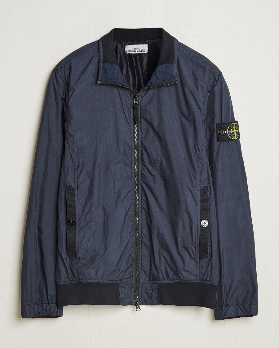 Herre | Jakker | Stone Island | Crinkle Reps Short Jacket Navy Blue