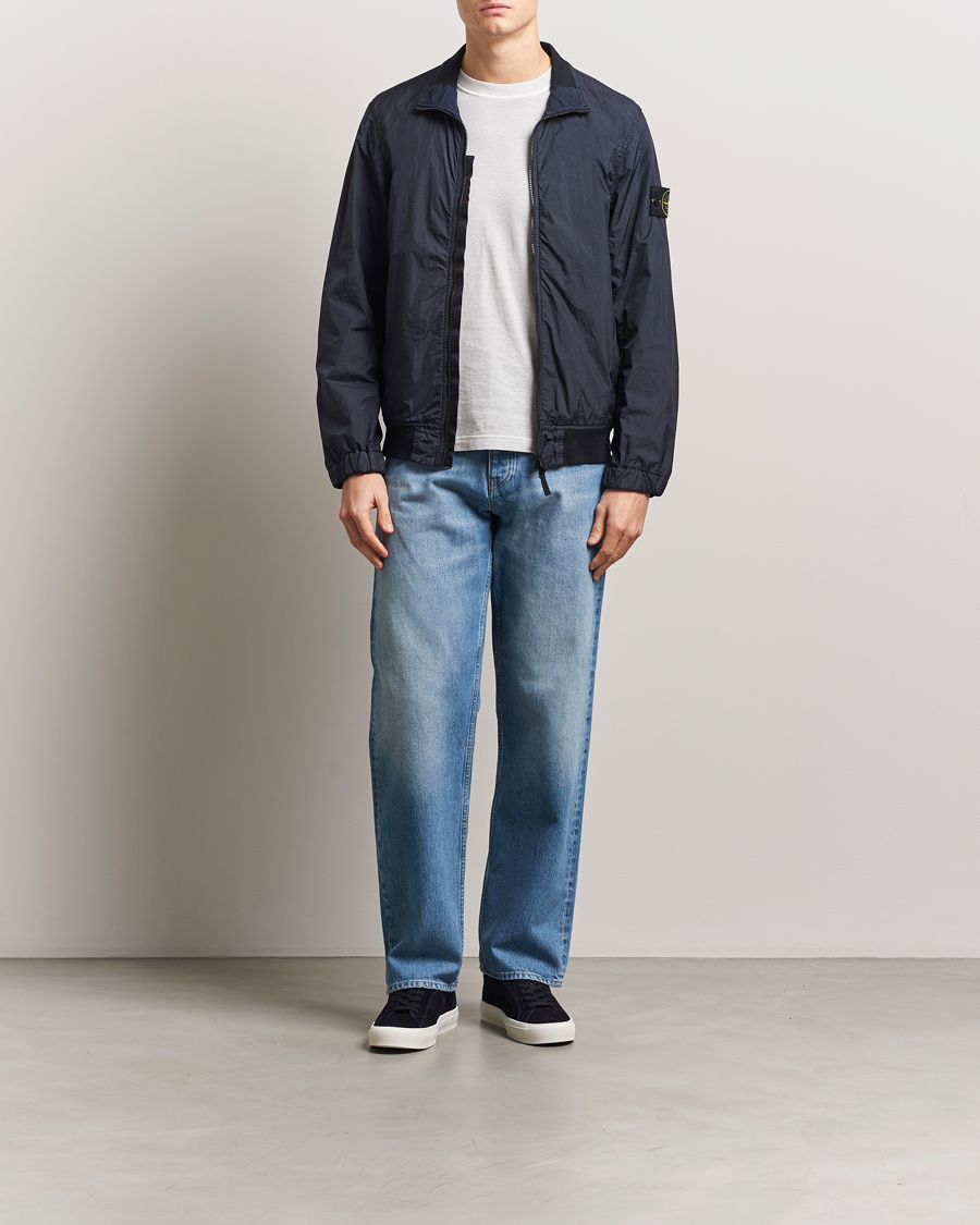 Herre | Jakker | Stone Island | Crinkle Reps Short Jacket Navy Blue