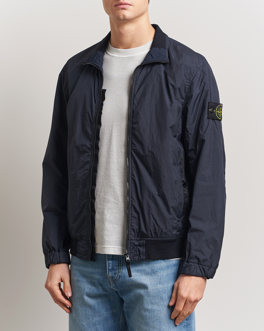 Herre | Jakker | Stone Island | Crinkle Reps Short Jacket Navy Blue
