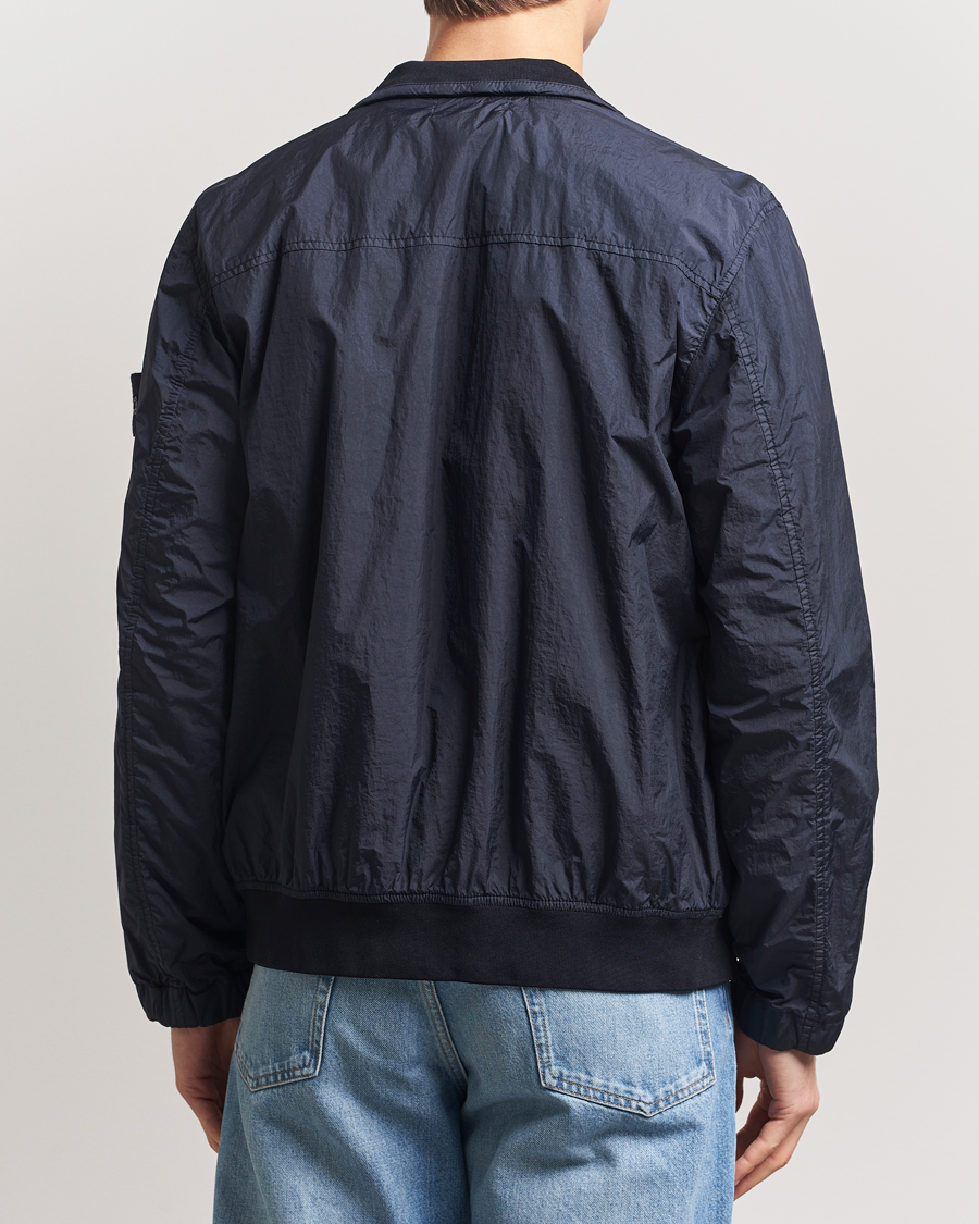 Herre | Jakker | Stone Island | Crinkle Reps Short Jacket Navy Blue