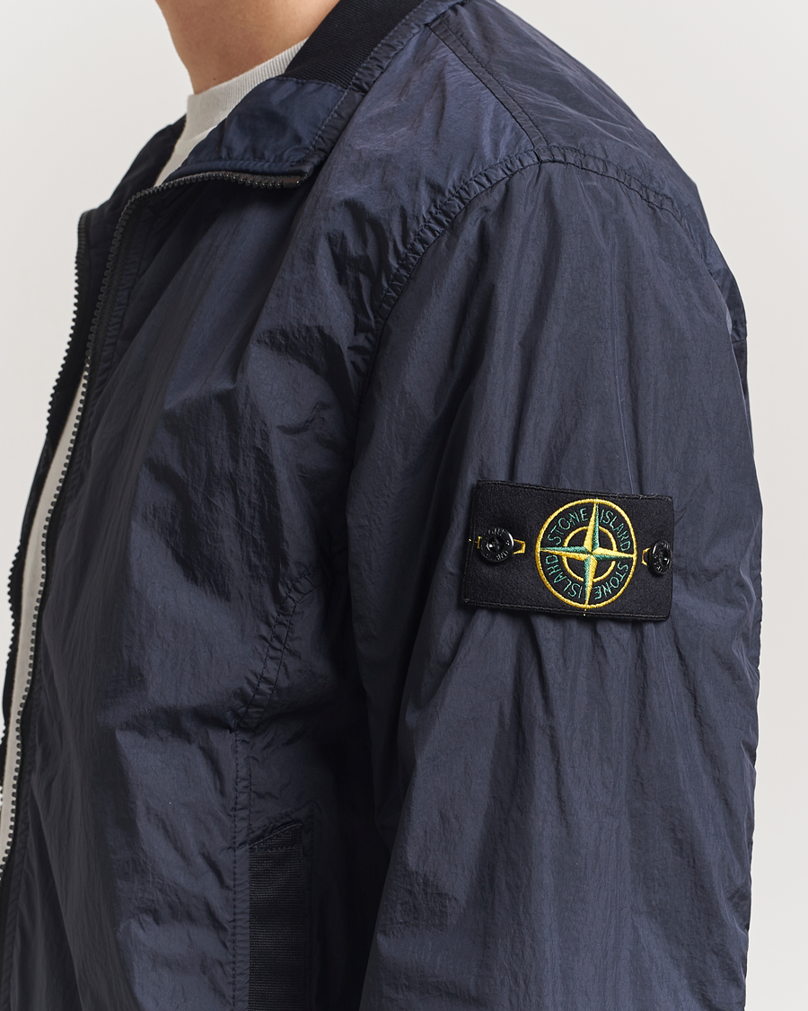 Herre | Jakker | Stone Island | Crinkle Reps Short Jacket Navy Blue