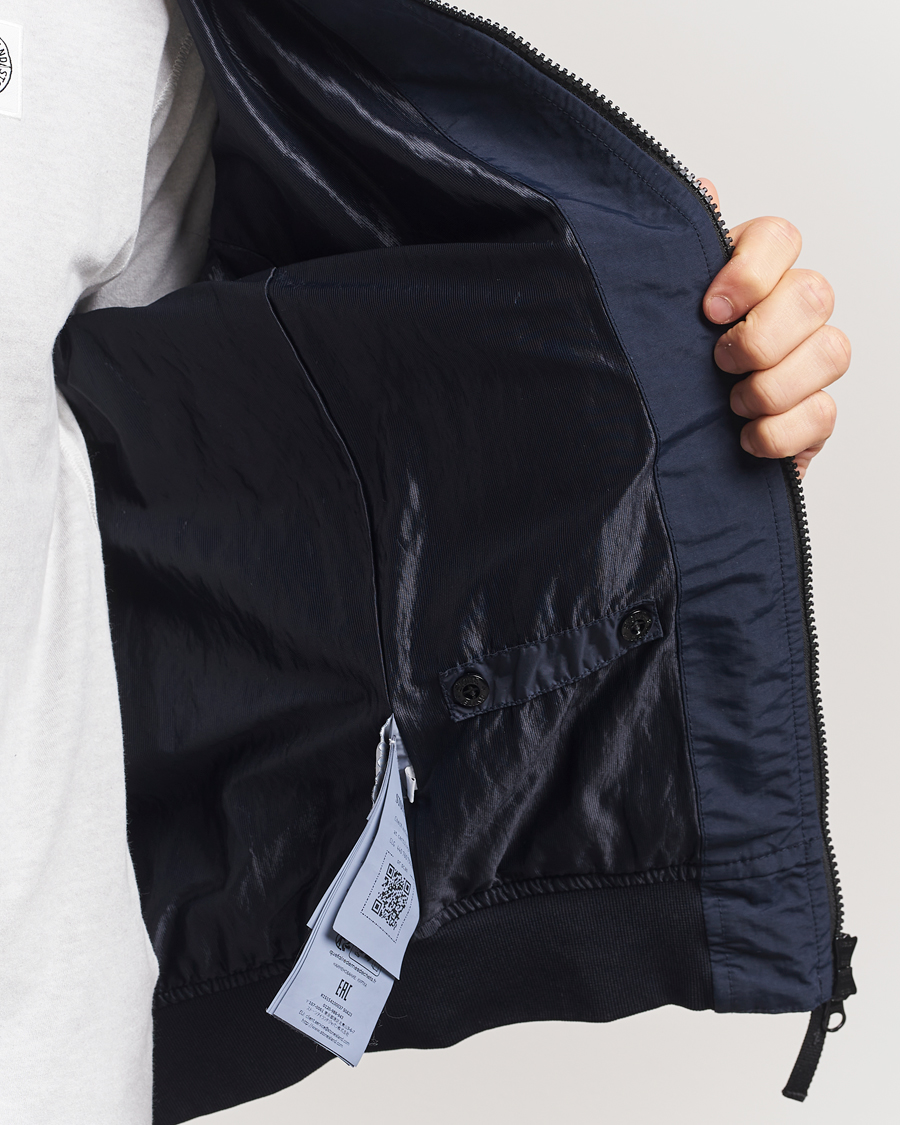 Herre | Jakker | Stone Island | Crinkle Reps Short Jacket Navy Blue