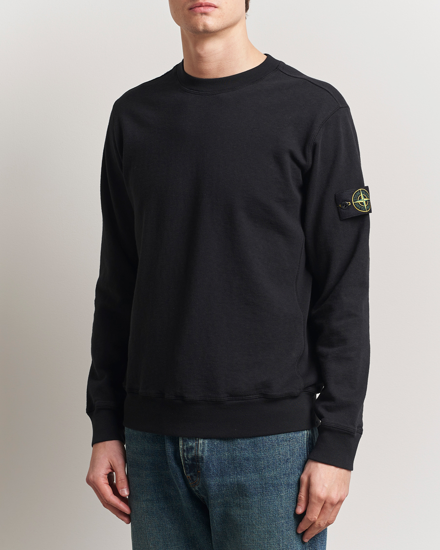 Herre | Trøjer | Stone Island | Old Dyed Cotton Sweatshirt Black