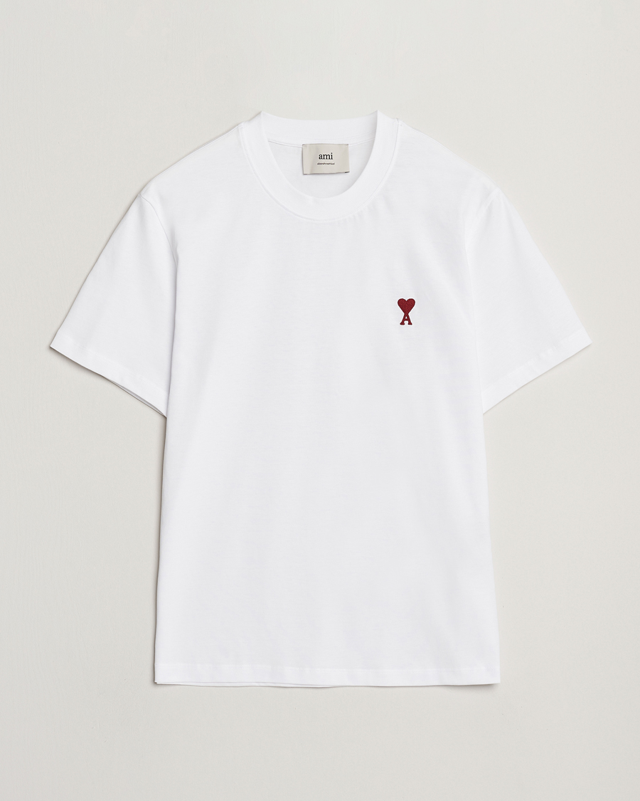 Herre | T-Shirts | AMI | Heart Logo T-Shirt White