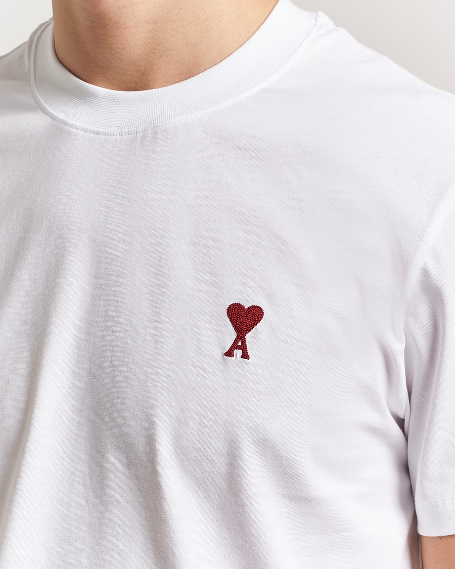 Herre | T-Shirts | AMI | Heart Logo T-Shirt White