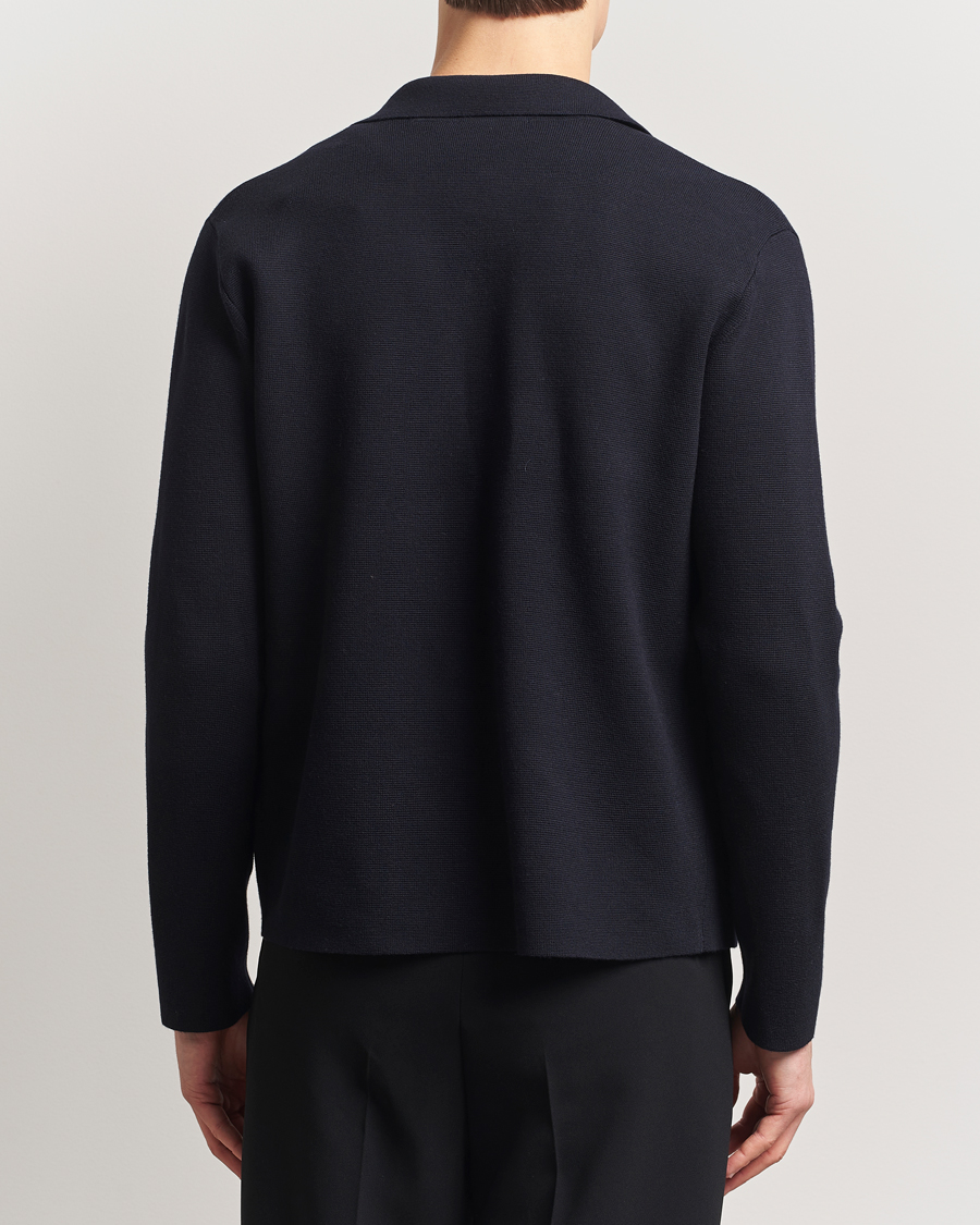 Herre | Trøjer | Tiger of Sweden | Celyn Cotton/Wool Full Zip Light Ink