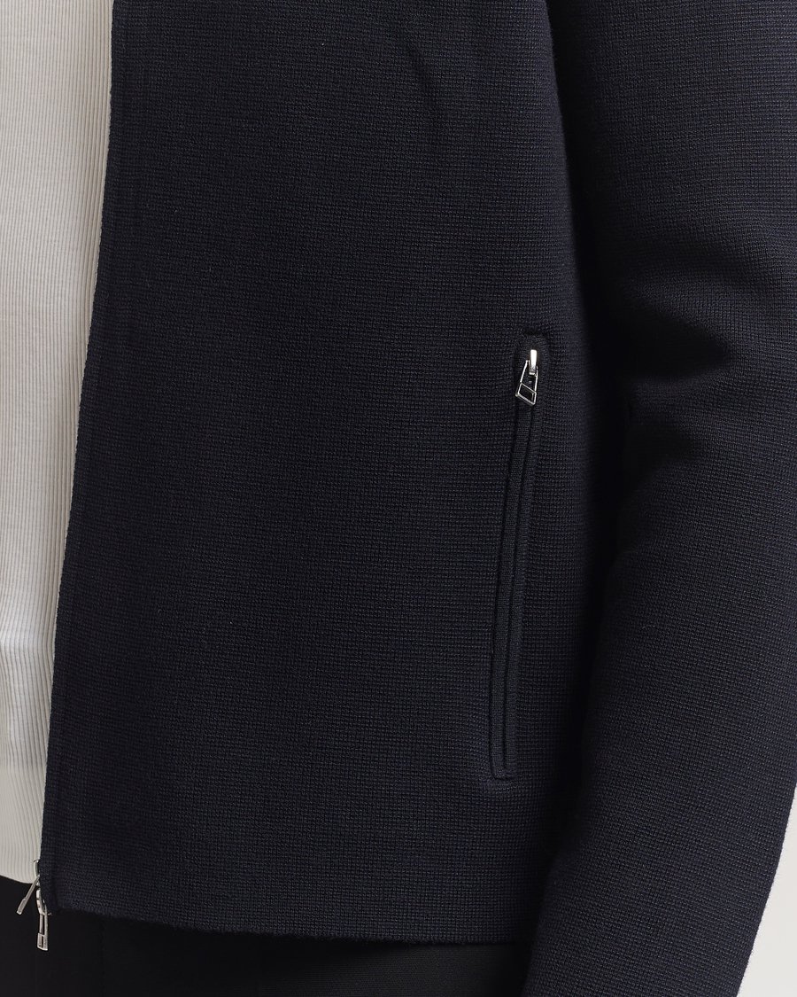 Herre | Trøjer | Tiger of Sweden | Celyn Cotton/Wool Full Zip Light Ink
