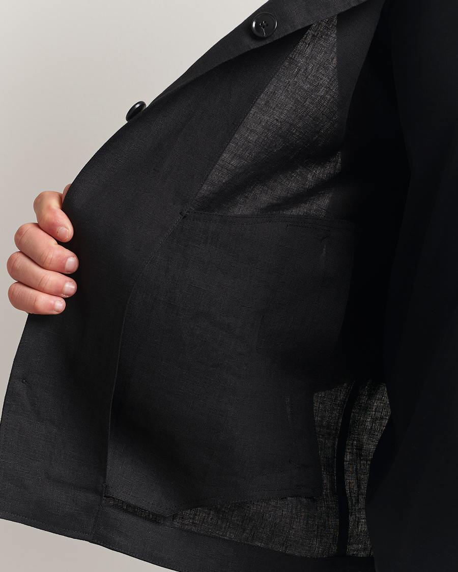 Herre | Skjorter | Tiger of Sweden | Barnaby Linen Overshirt Black