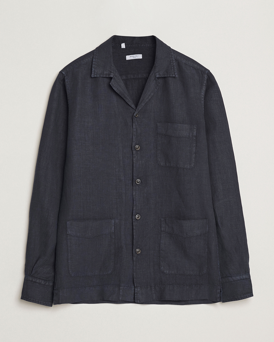 Herre | Jakker | Boglioli | Linen Painter Jacket Navy