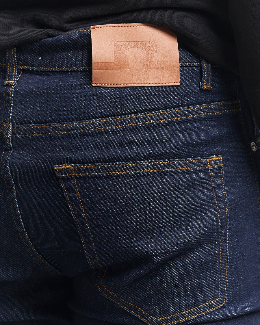 Herre | Jeans | J.Lindeberg | Jax Rinsed Slim Jeans Dark Blue