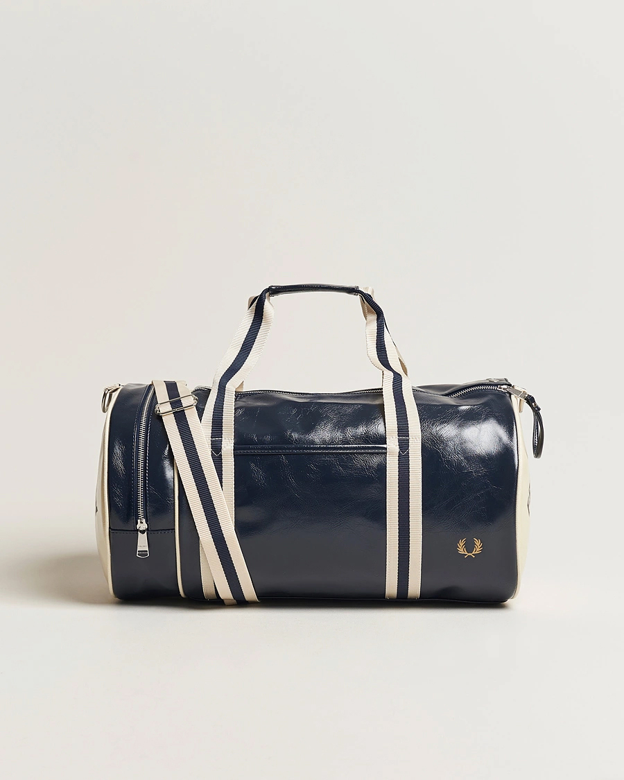 Herre | Tasker | Fred Perry | Classic Barrel Bag Navy/Ecru