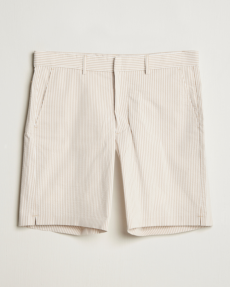 Herre | Shorts | RLX Ralph Lauren | Seersucker Shorts Classic Khaki/Ceramic White