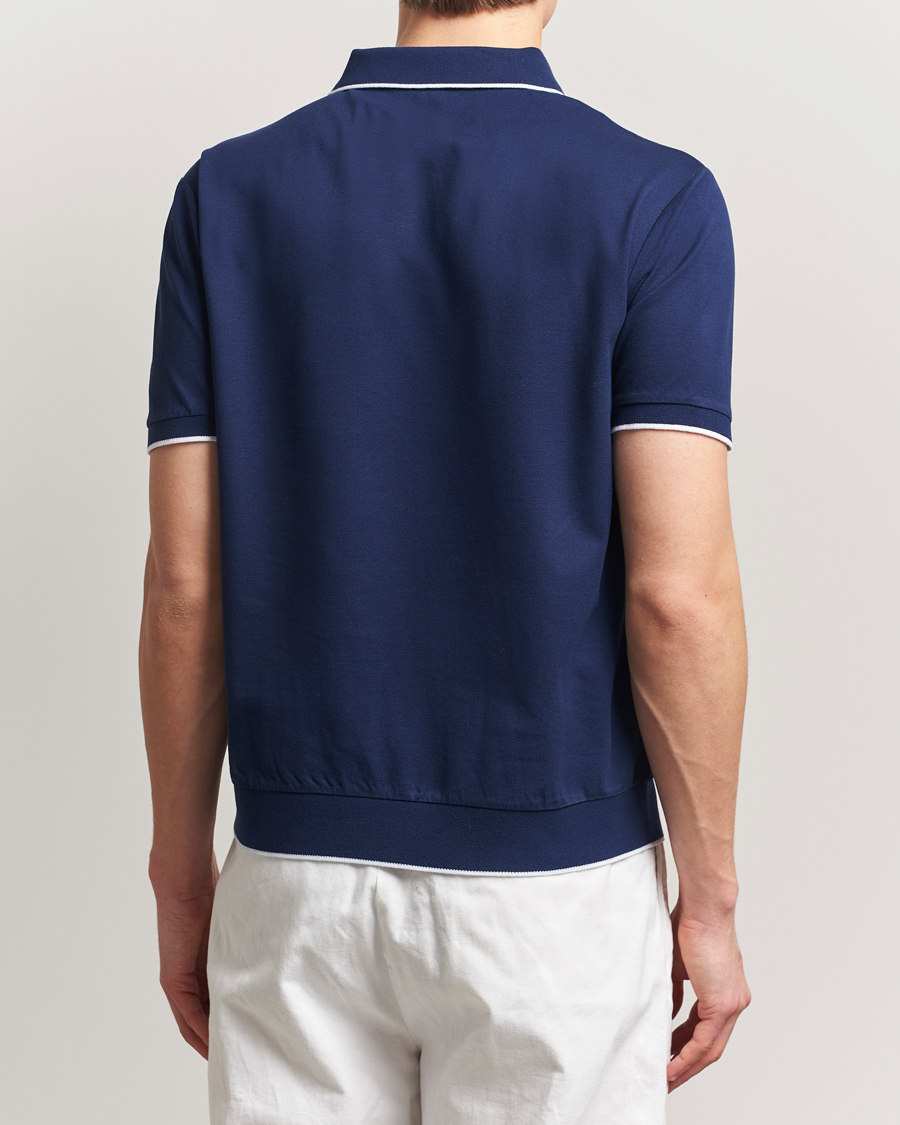 Herre | Polotrøjer | Polo Ralph Lauren | Johnny Jaquard Knitted Polo Newport Navy