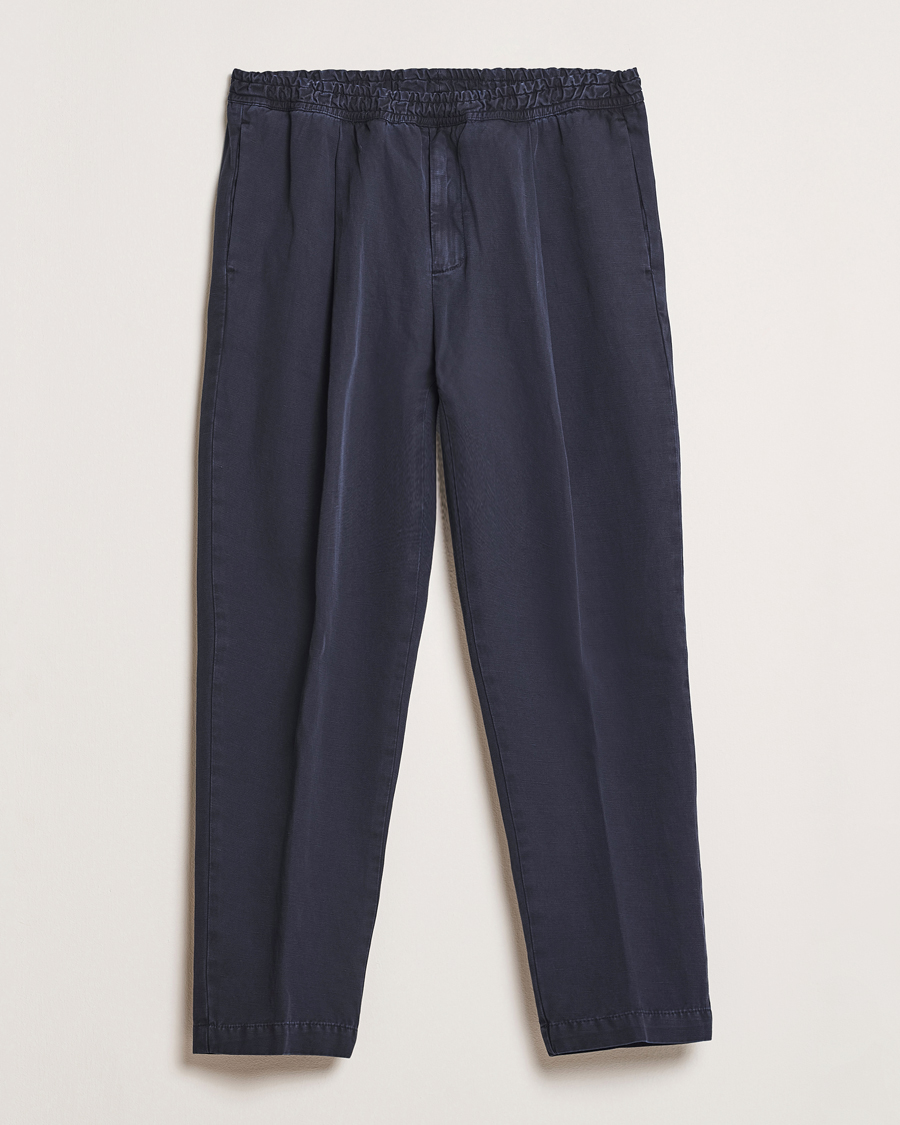 Herre | Bukser | Briglia 1949 | Cotton/Linen Drawstring Pants Navy
