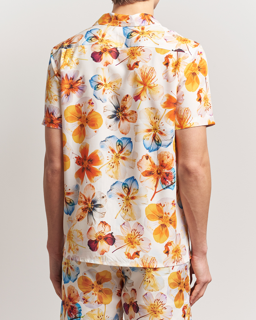 Herre | Skjorter | Orlebar Brown | Hibbert Oshibana Printed Shirt White Sand