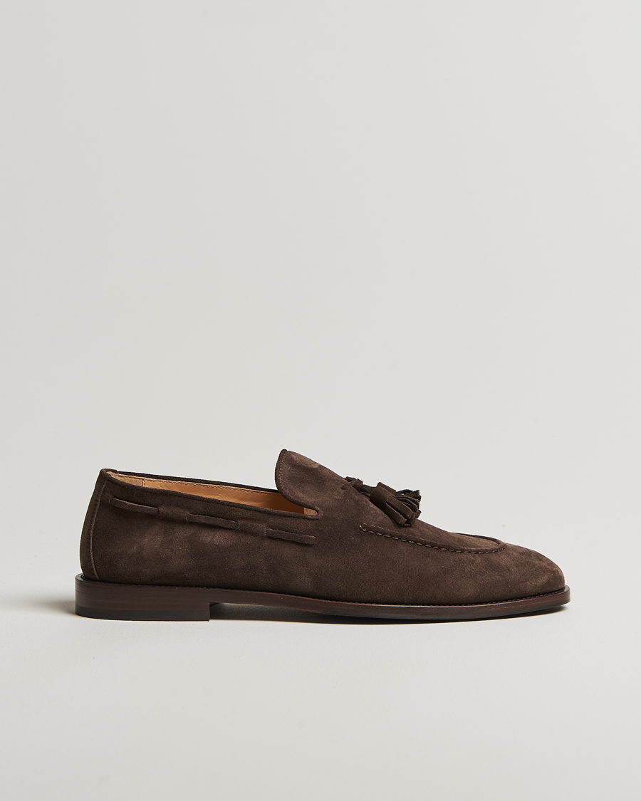 Herre | Loafers | Brunello Cucinelli | Tassel Loafer Dark Brown Suede