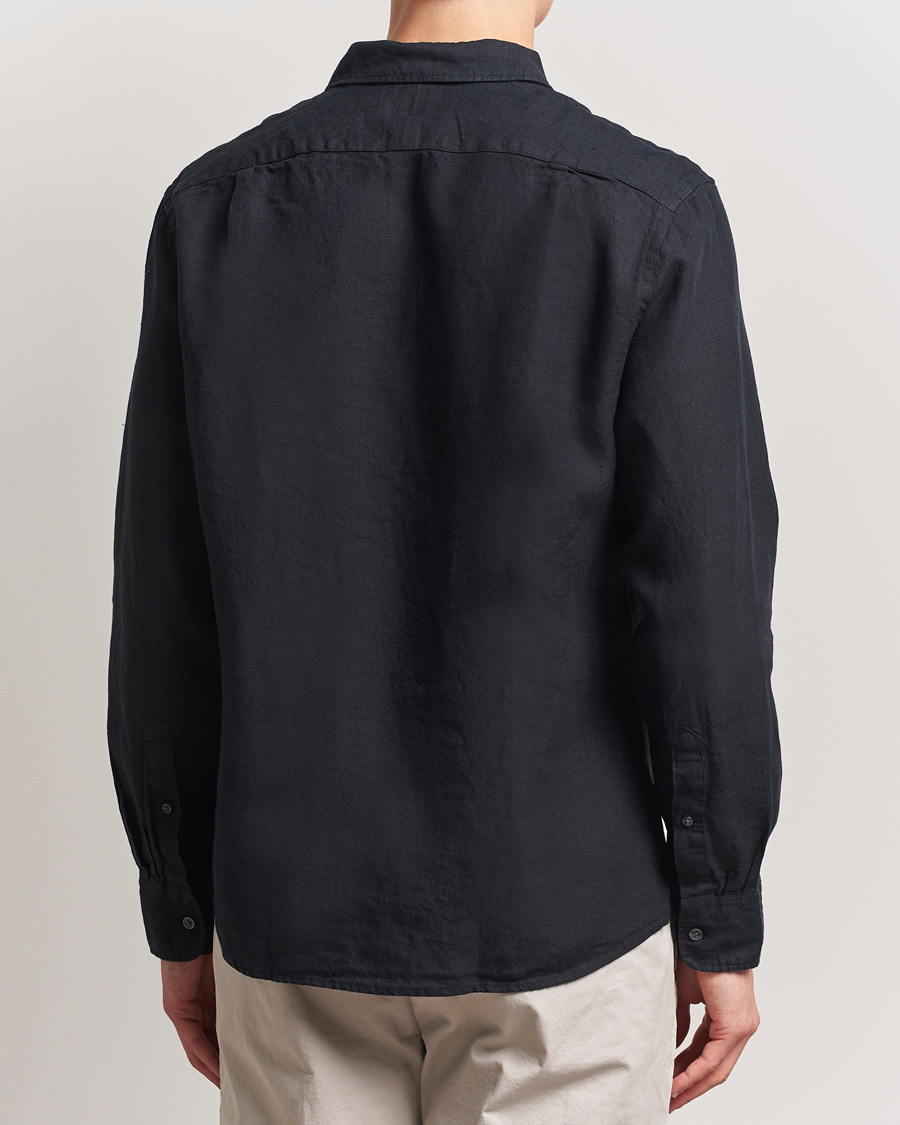 Herre | Skjorter | Charles Tyrwhitt | Pure Linen Slim Fit Shirt Black