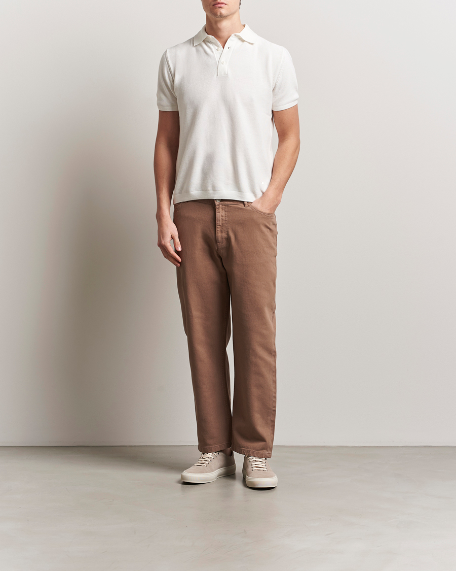 Herre | Bukser | KnowledgeCotton Apparel | Flint Five Pocket Twill Pants Tiramisou