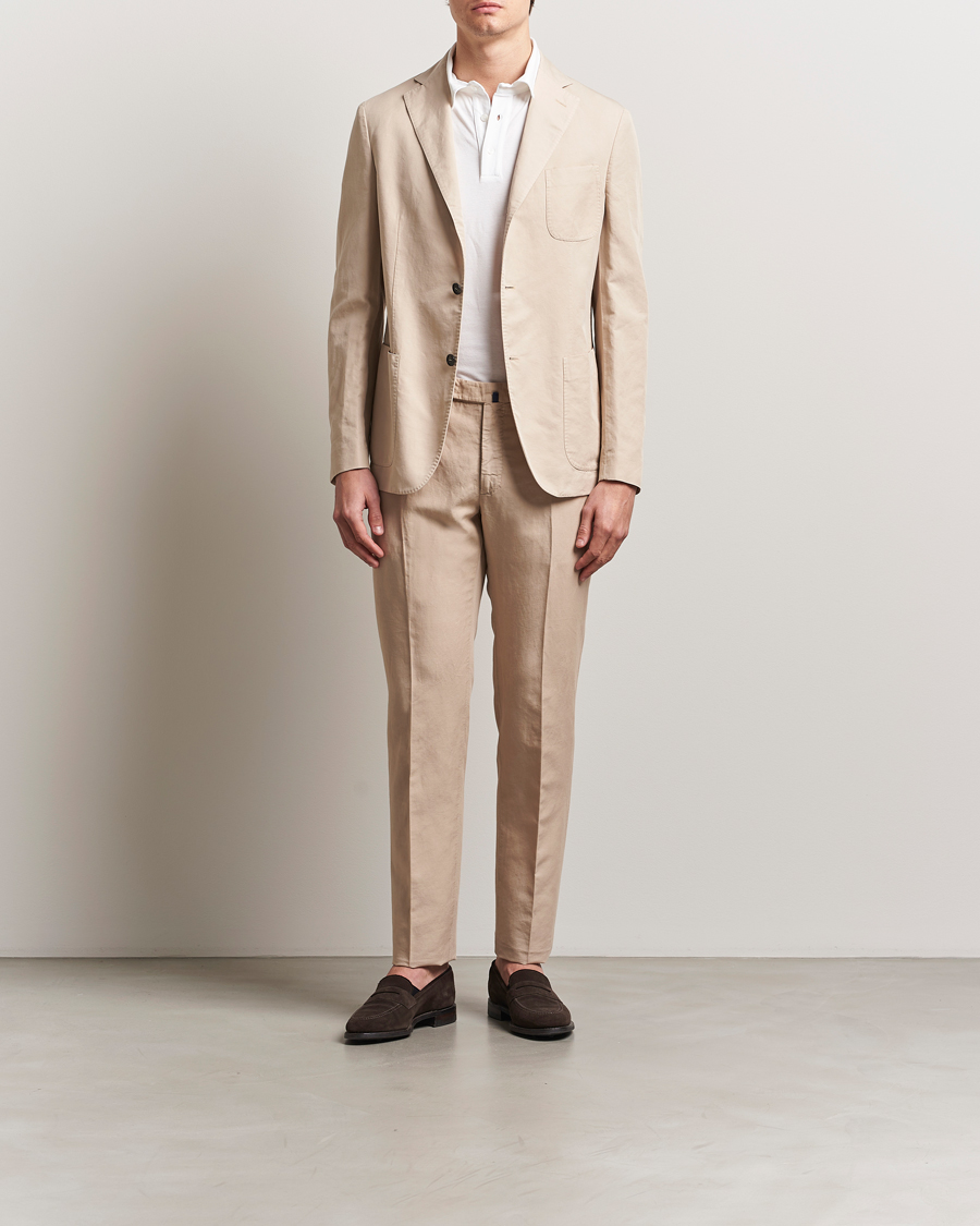 Herre | Bukser | Incotex | Slim Fit Chinolino Trousers Beige