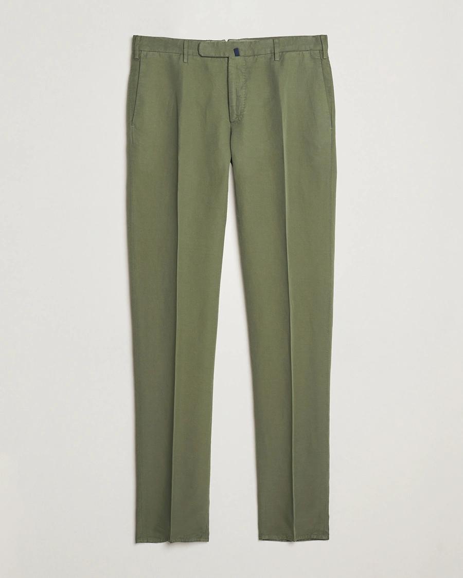 Herre | Bukser | Incotex | Slim Fit Chinolino Trousers Green