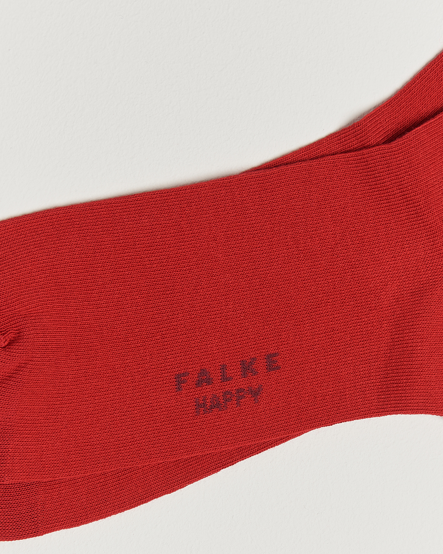 Herre | Undertøj | Falke | Happy 2-Pack Cotton Socks Scarlet
