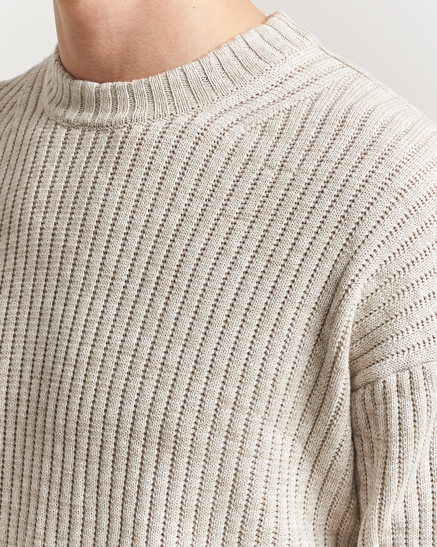 Herre | Trøjer | BOSS ORANGE | Kesca Knitted Sweater Light Beige