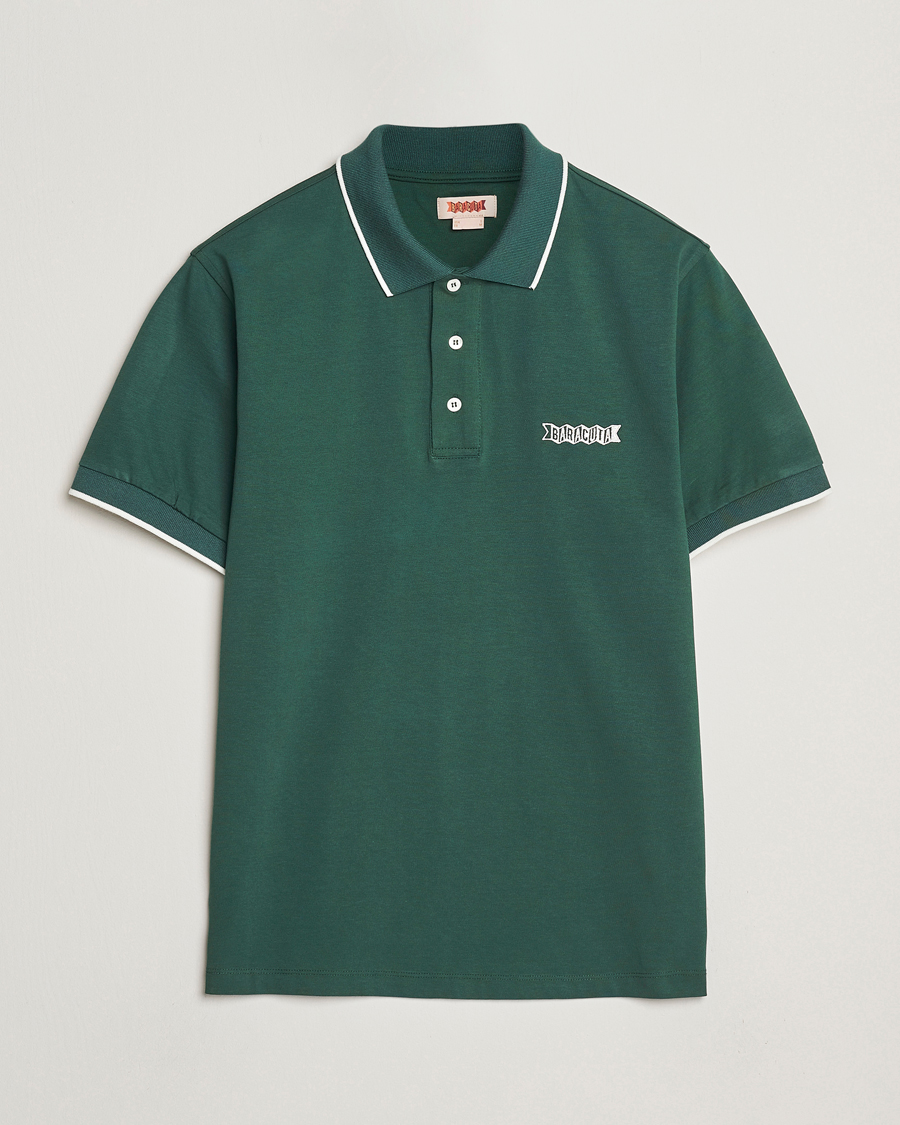 Herre | Polotrøjer | Baracuta | Short Sleeve Cotton Jersey Polo Racing Green