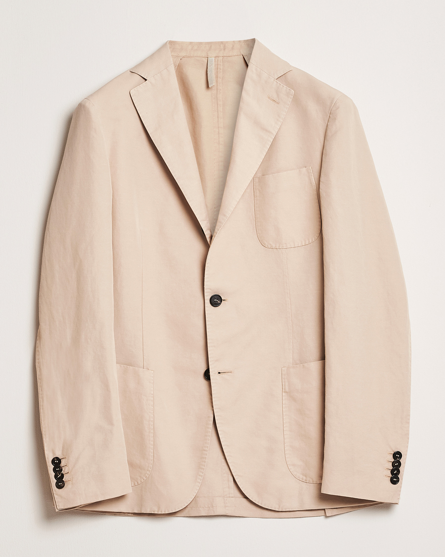 Herre | Blazere & jakker | Incotex | Unconstructed Chinolino Blazer Beige
