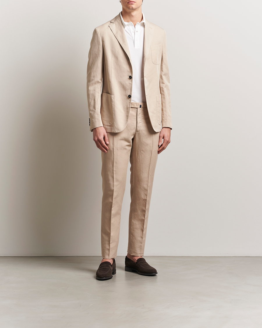 Herre | Blazere & jakker | Incotex | Unconstructed Chinolino Blazer Beige
