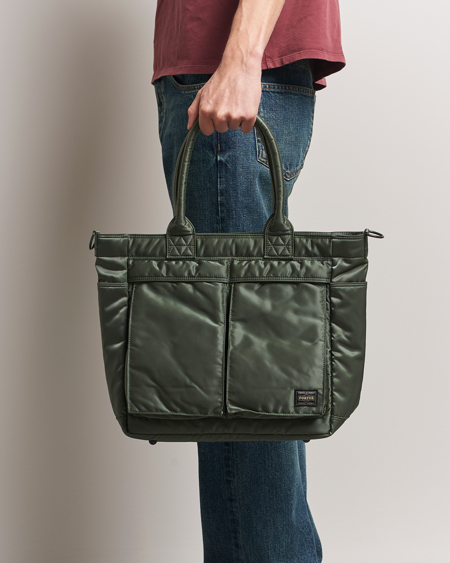 Herre | Tasker | Porter-Yoshida & Co. | New Tanker Tote Bag Sage Green