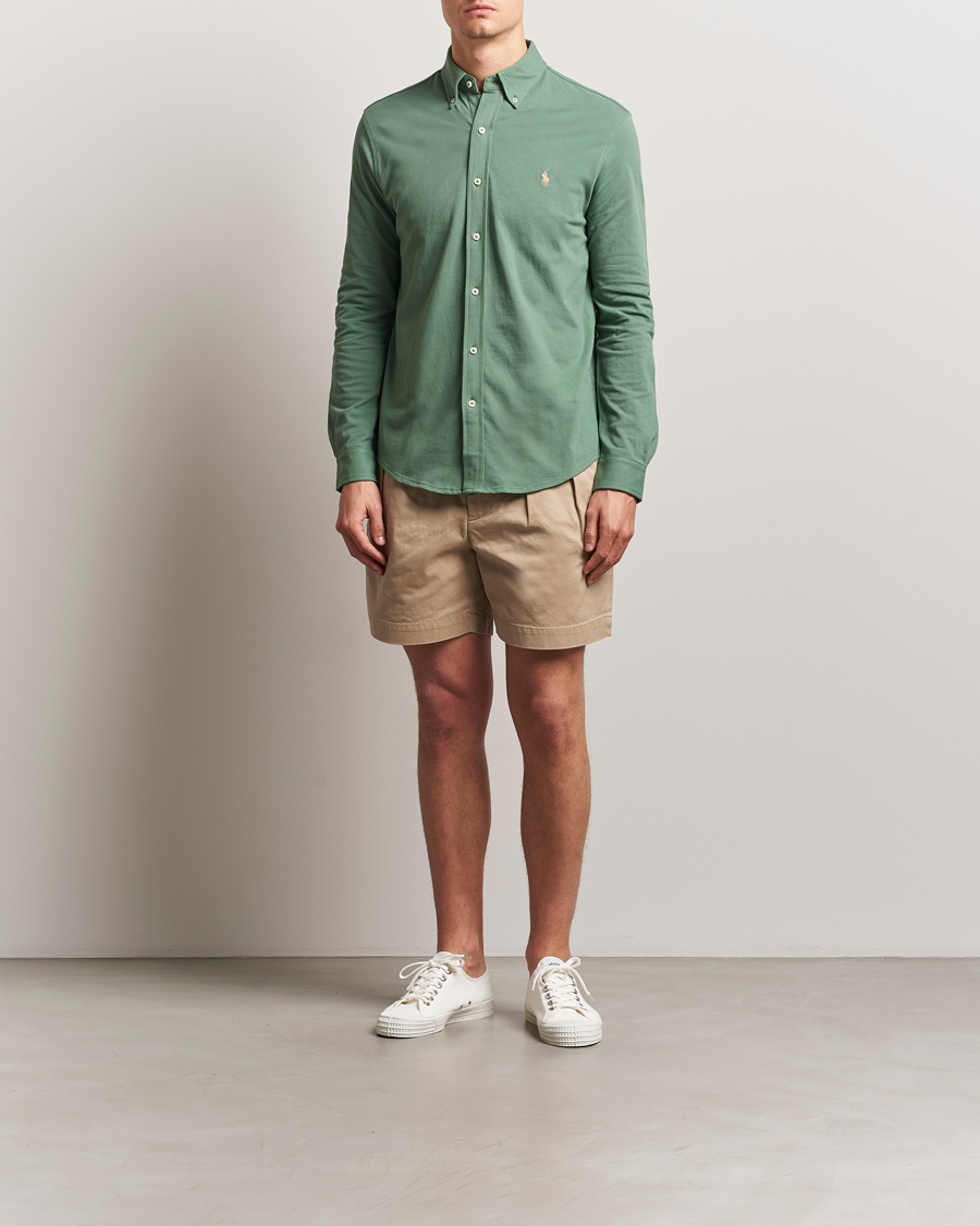 Herre | Skjorter | Polo Ralph Lauren | Featherweight Mesh Shirt Fatigue