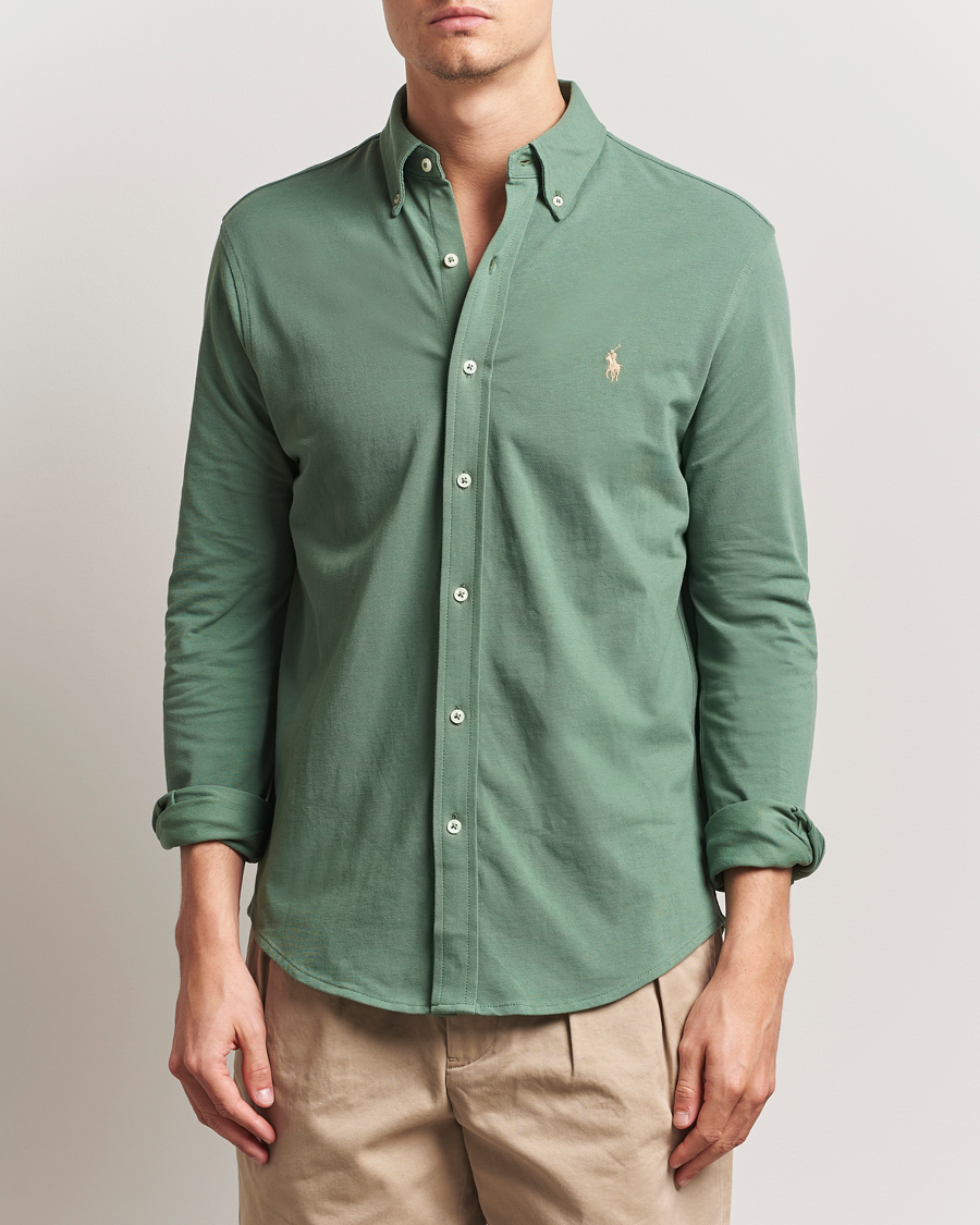 Herre | Skjorter | Polo Ralph Lauren | Featherweight Mesh Shirt Fatigue