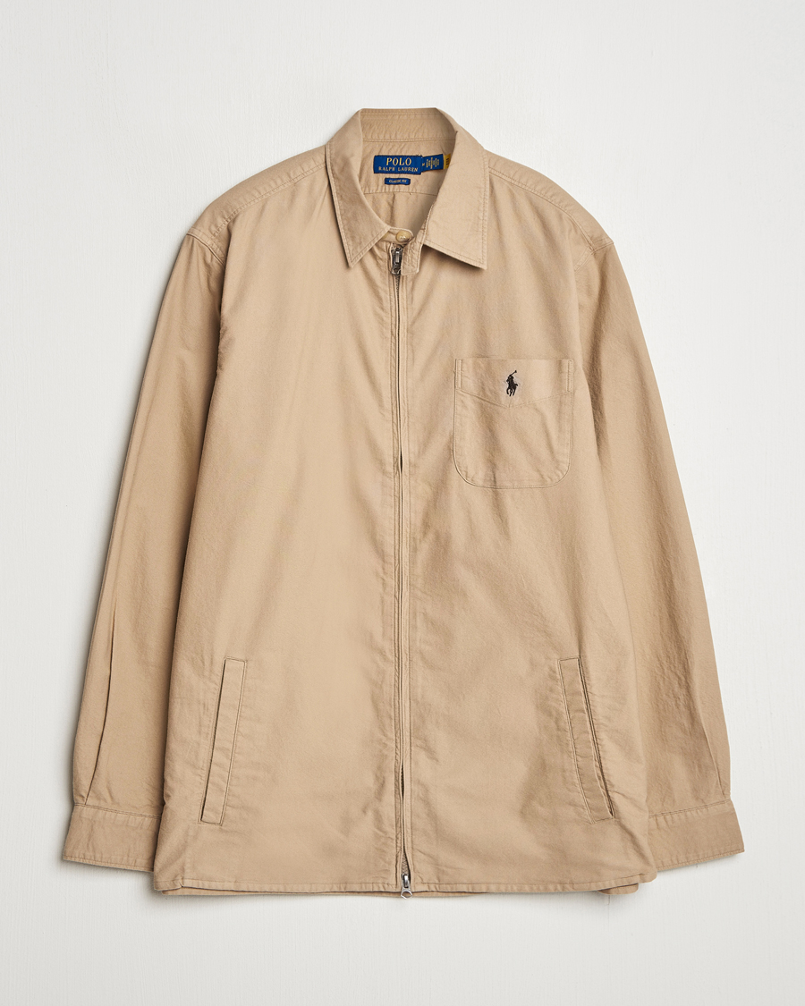 Herre | Skjorter | Polo Ralph Lauren | Garment Dyed Oxford Overshirt Surrey Tan