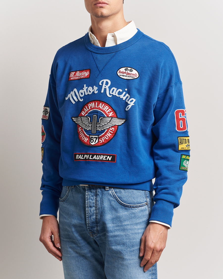 Herre | Trøjer | Polo Ralph Lauren | Vintage Fleece Motor Racing Sweatshirt Heritage Blue