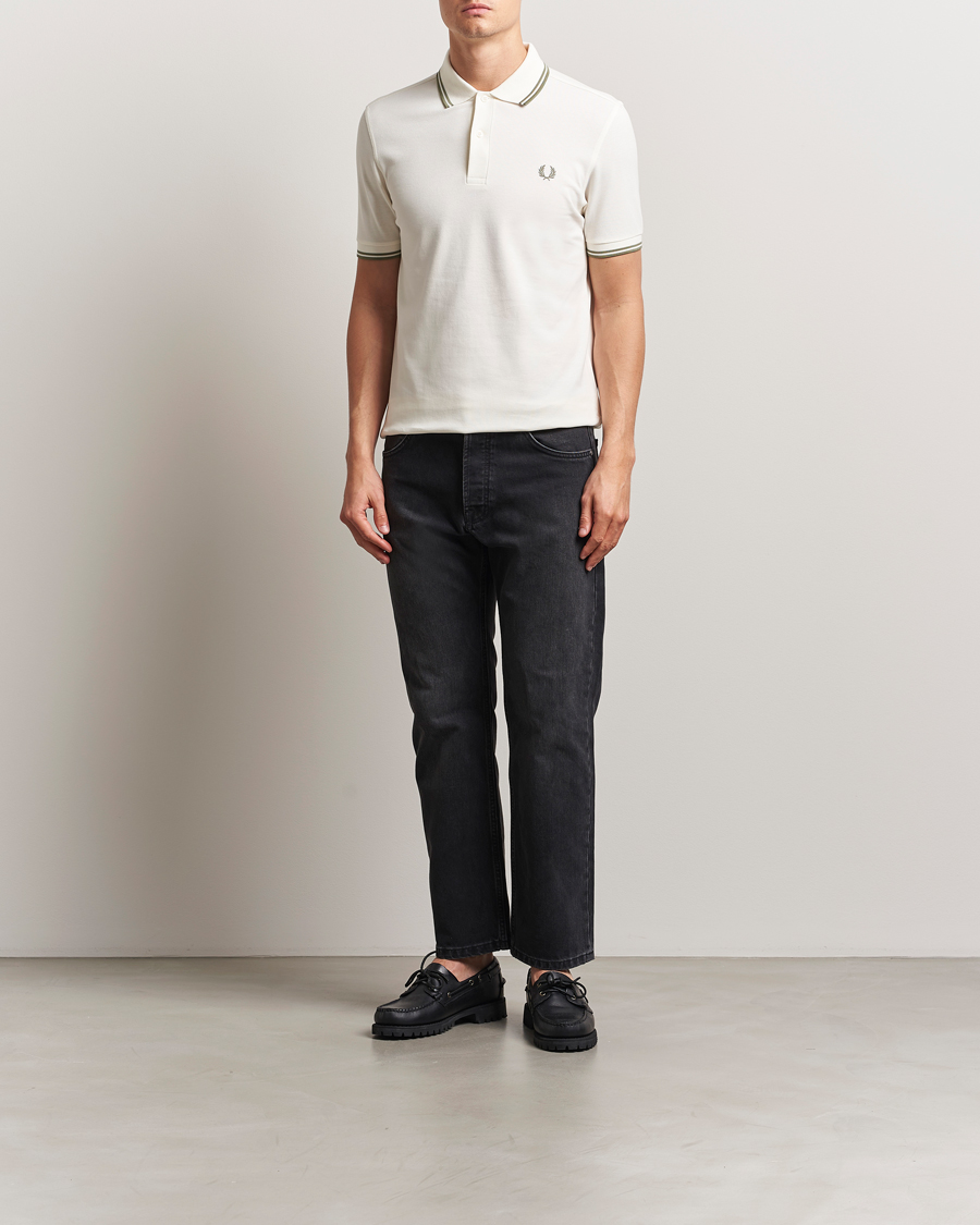 Herre | Polotrøjer | Fred Perry | Twin Tipped Polo Shirt Light Ecru