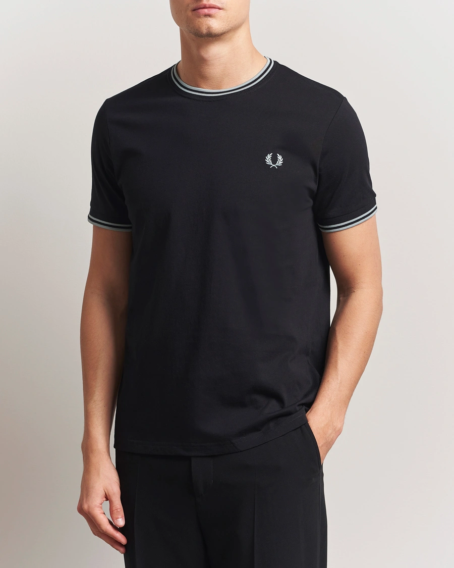 Herre | T-Shirts | Fred Perry | Twin Tipped T-Shirt Dark Navy