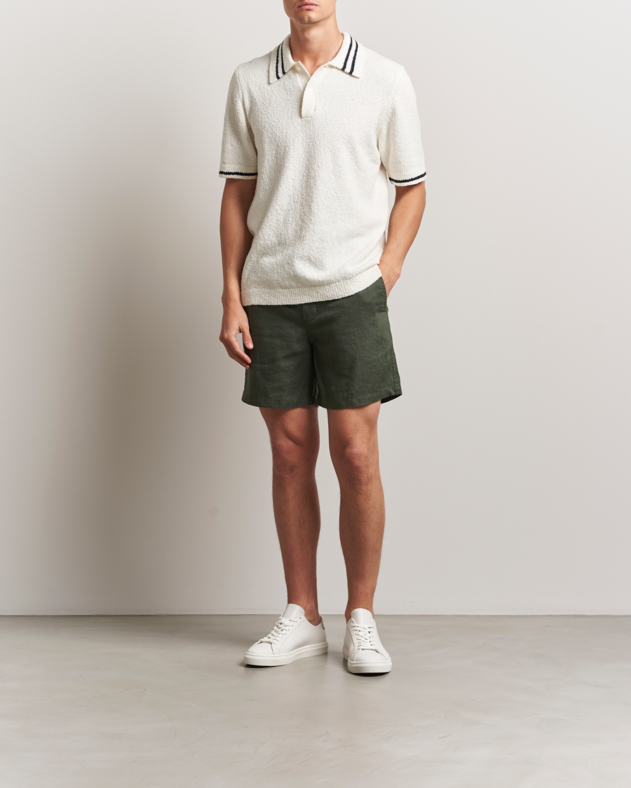 Herre | Shorts | Samsøe Samsøe | Jabari Linen Drawstring Shorts Climbing Ivy