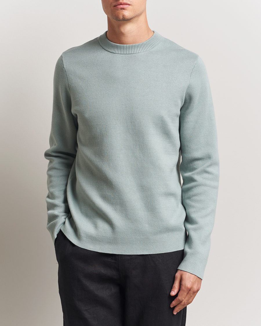 Herre | Trøjer | Samsøe Samsøe | Niklas Crew Neck Sweater Abyss Green