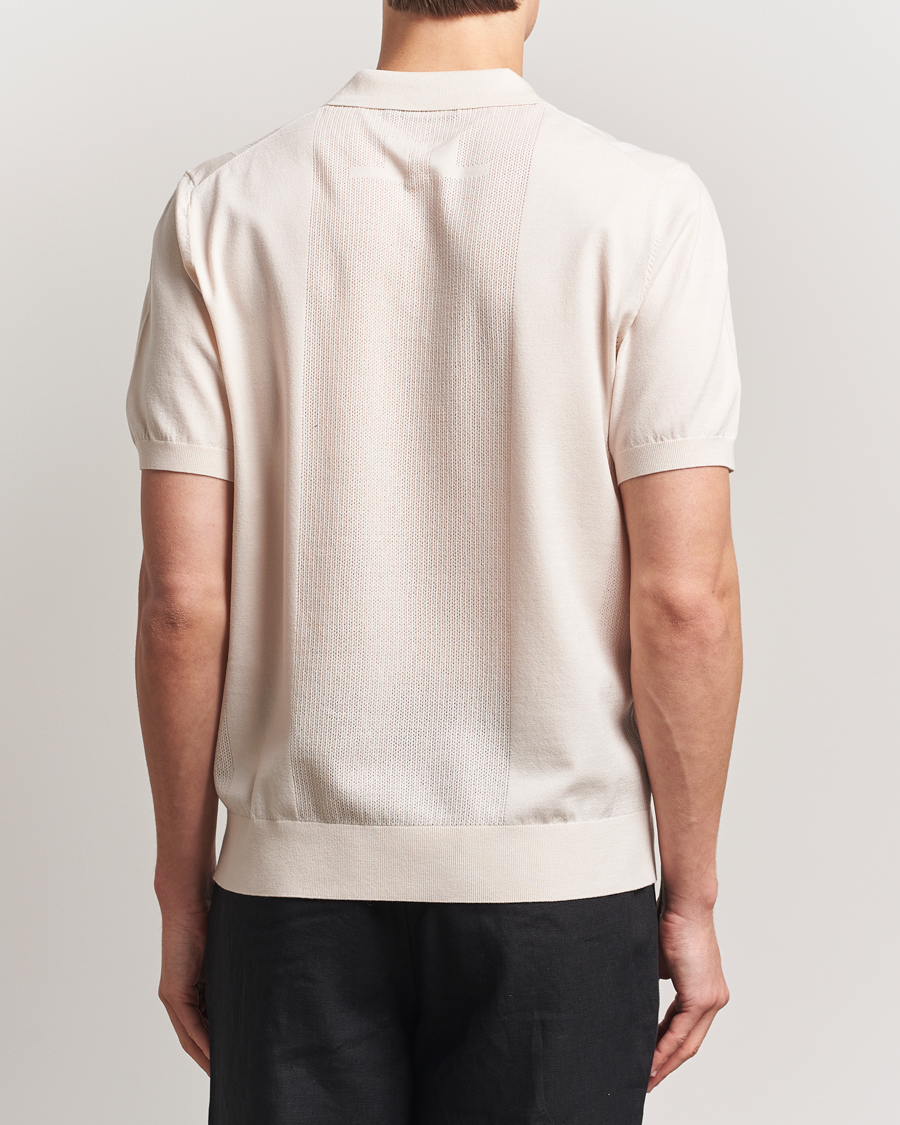 Herre | Polotrøjer | J.Lindeberg | Reymond Stripe Knit Polo Moonbeam
