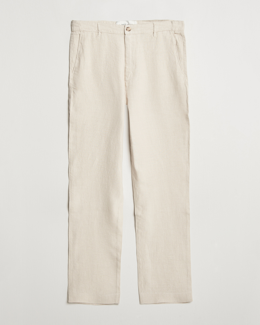 Herre | Bukser | A Day's March | Madu Linen Trousers Oyster